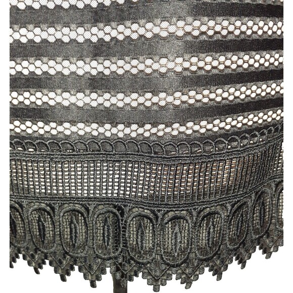 NEW CITY CHIC Plus Size 18W A-Line Dress Black Lace Beige Lining Sleeveless - Picture 3 of 6